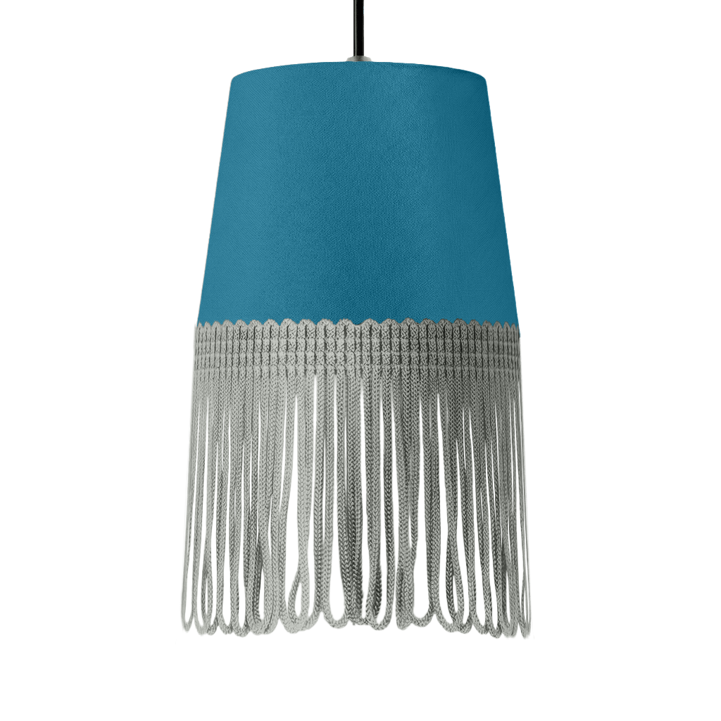 Lampe interiør alcantara tropical blå - Grå - KJoF - 5cm - 