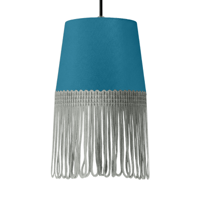 Lampe interiør alcantara tropical blå - Grå - KJoF - 5cm - 