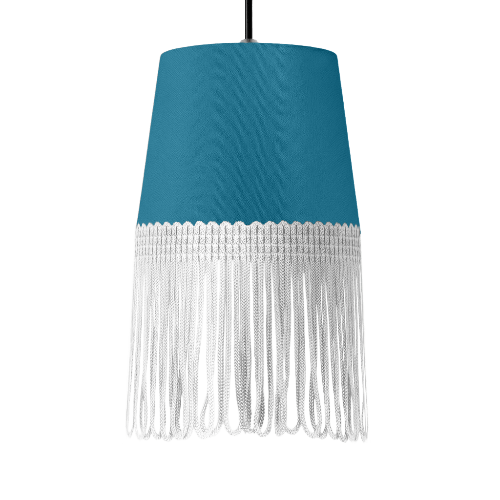 Lampe interiør alcantara tropical blå - Hvid - KJoF - 5cm - 