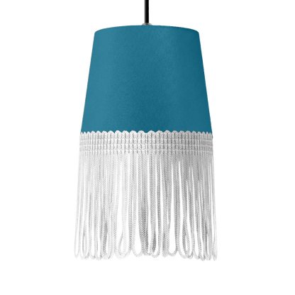 Lampe interiør alcantara tropical blå - Hvid - KJoF - 5cm - 