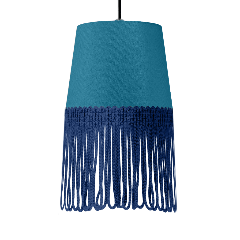 Lampe interiør alcantara tropical blå - Mørkeblå - KJoF - 5cm - 