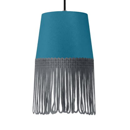 Lampe interiør alcantara tropical blå - Mørkegrå - KJoF - 5cm - 