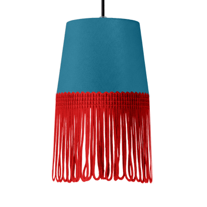 Lampe interiør alcantara tropical blå - Rød - KJoF - 5cm - 