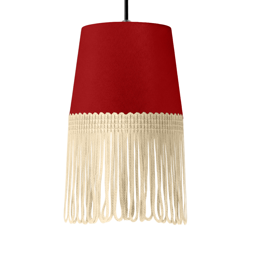 Lampe interiør alcantara vin rød - Beige - KJoF - 5cm - 