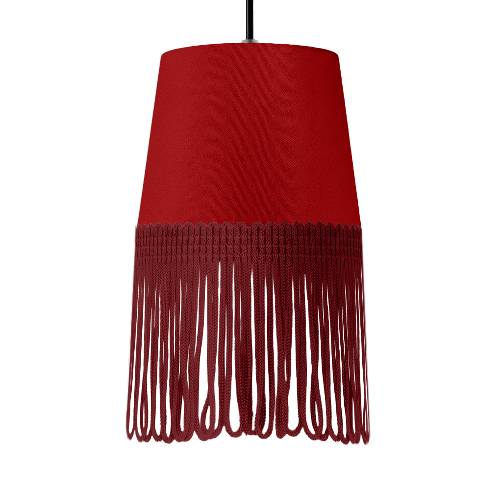 Lampe interiør alcantara vin rød - Bordeaux - KJoF - 5cm - 