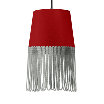 Lampe interiør alcantara vin rød - Grå - KJoF - 5cm - 