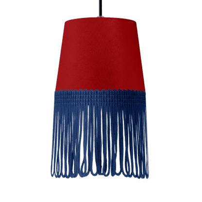 Lampe interiør alcantara vin rød - Mørkeblå - KJoF - 5cm - 