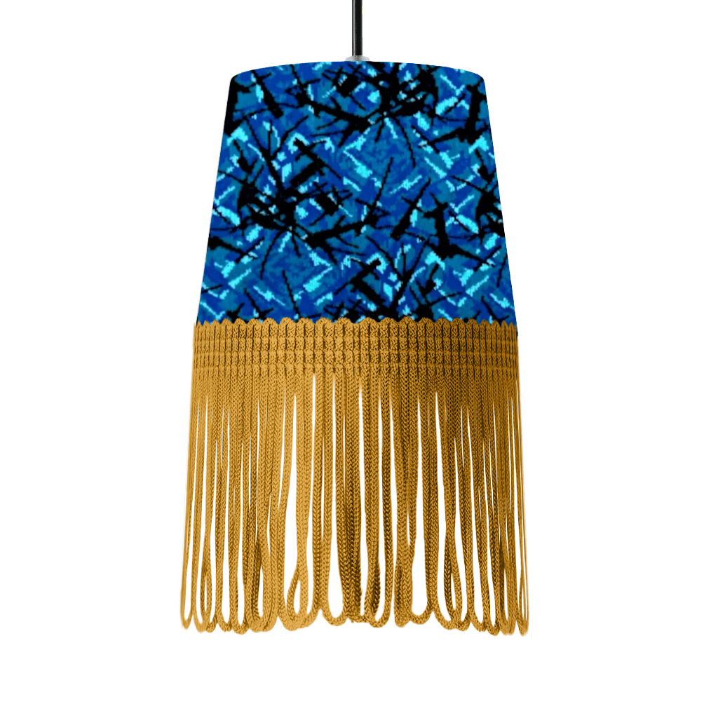 Lampe interiør blå busplys - Guld - KJoF - 5cm - 
