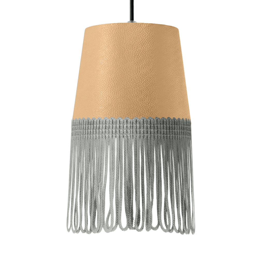Lampe interiør nappa beige - Grå - KJoF - 5cm - 