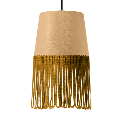 Lampe interiør nappa beige - Guld - KJoF - 5cm - 