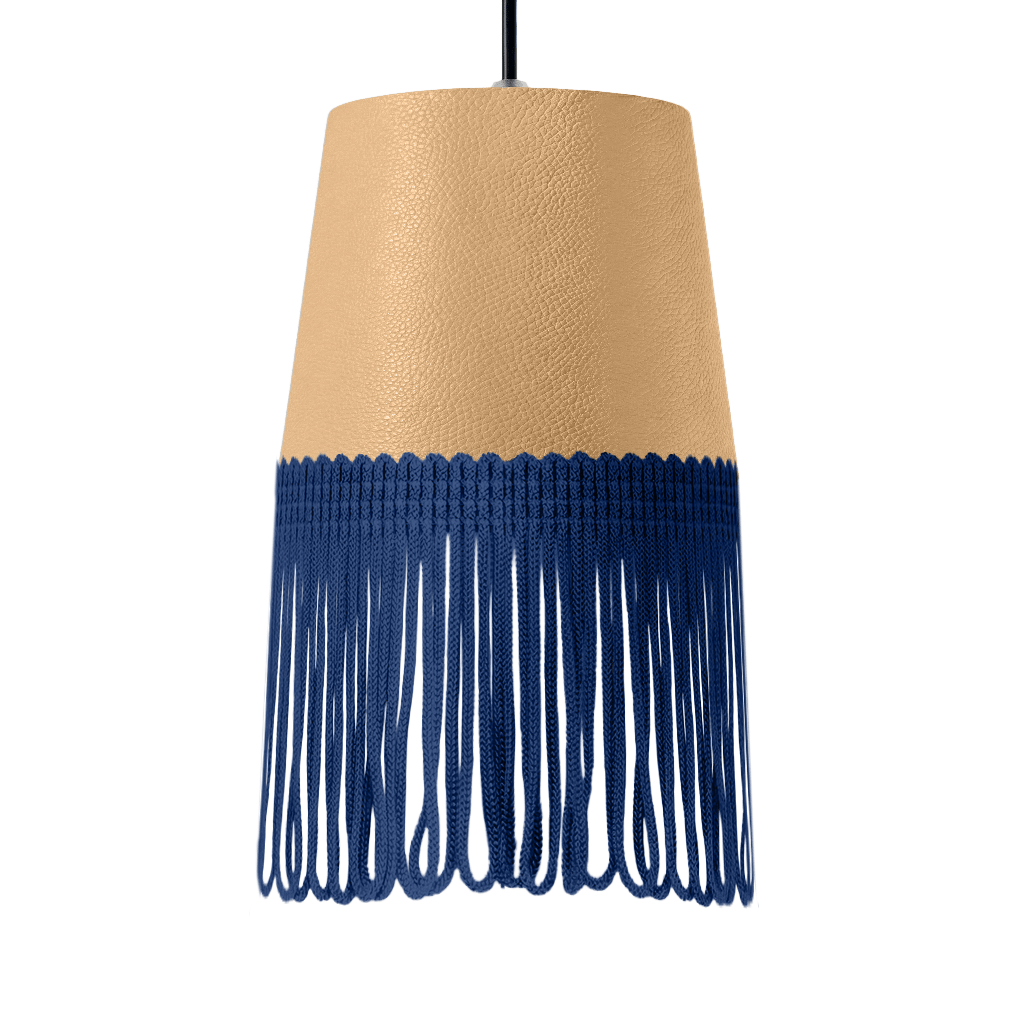 Lampe interiør nappa beige - Mørkeblå - KJoF - 5cm - 