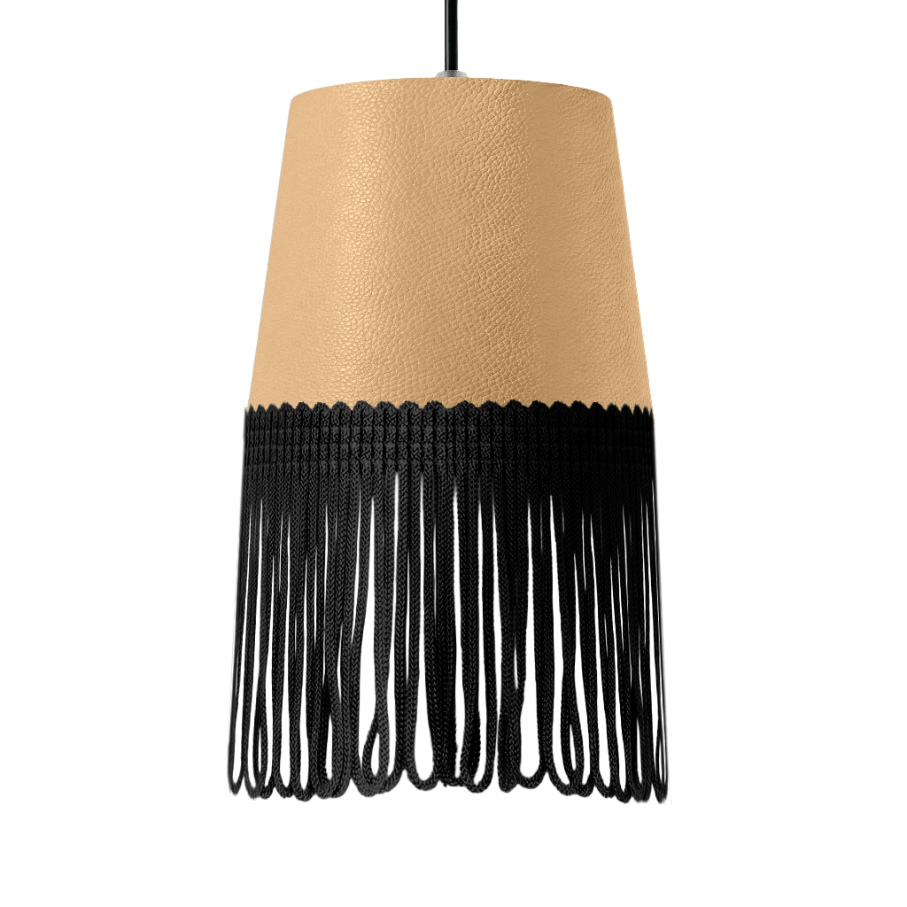 Lampe interiør nappa beige - Sort - KJoF - 5cm - 