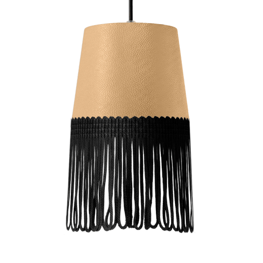 Lampe interiør nappa beige - Sort - KJoF - 5cm - 