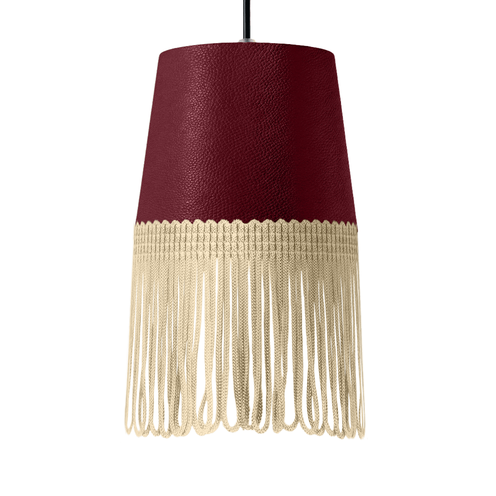 Lampe interiør nappa bordeaux - Beige - KJoF - 5cm - 