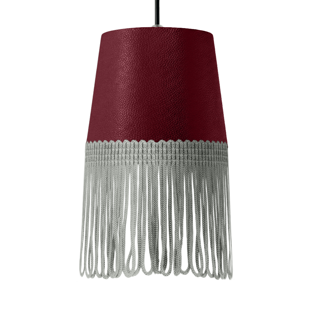 Lampe interiør nappa bordeaux - Grå - KJoF - 5cm - 