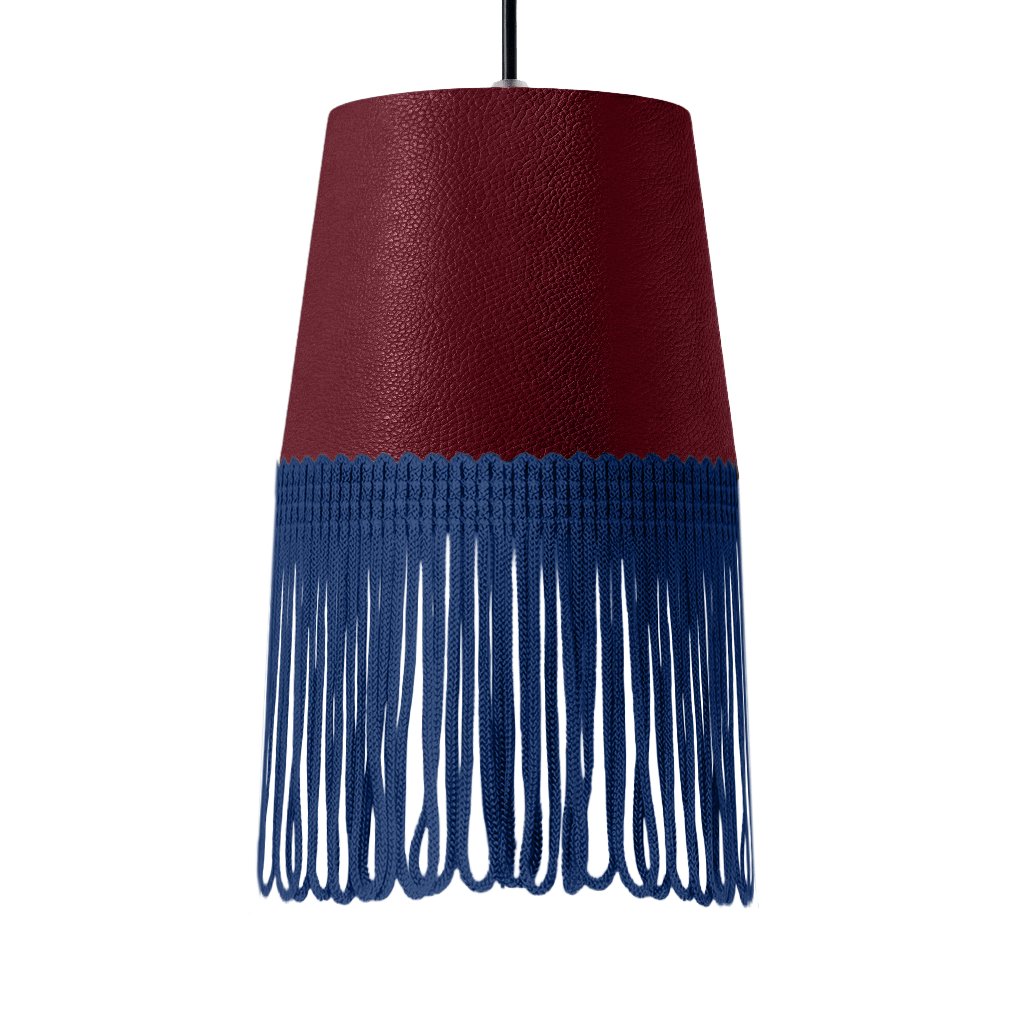 Lampe interiør nappa bordeaux - Mørkeblå - KJoF - 5cm - 