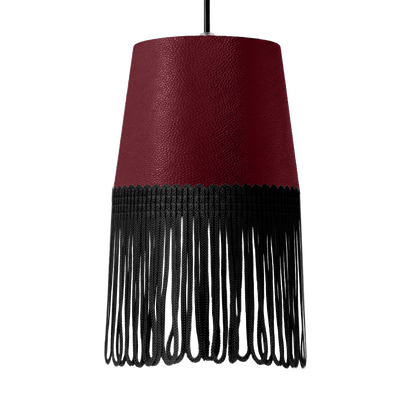 Lampe interiør nappa bordeaux - Sort - KJoF - 5cm - 