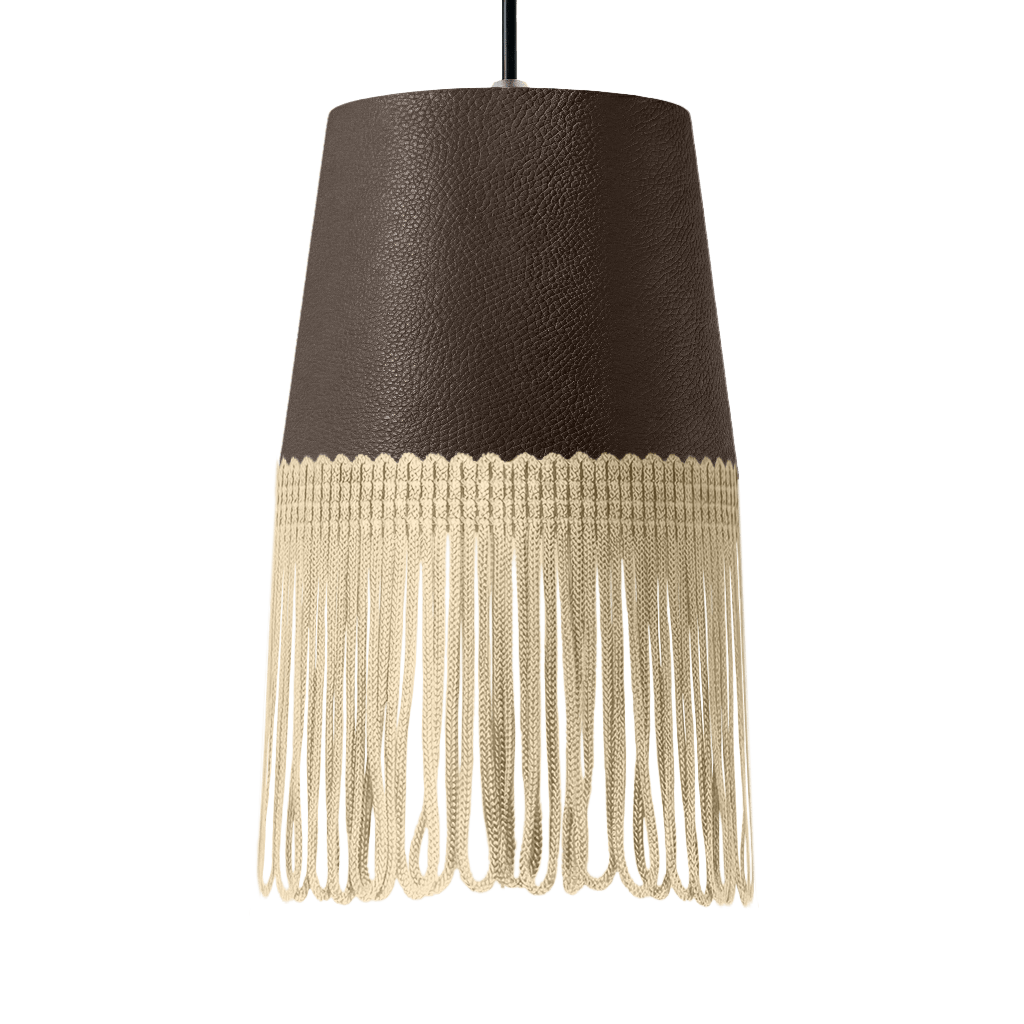 Lampe interiør nappa brun - Beige - KJoF - 5cm - 