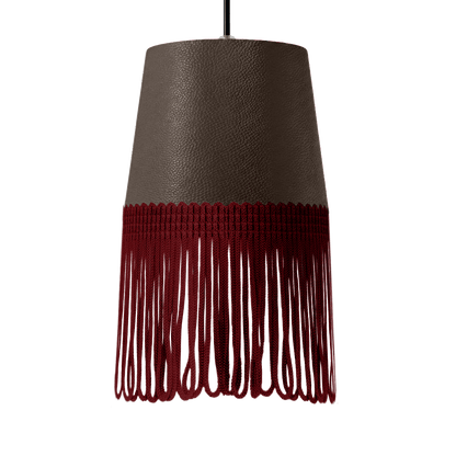 Lampe interiør nappa brun - Bordeaux - KJoF - 5cm - 