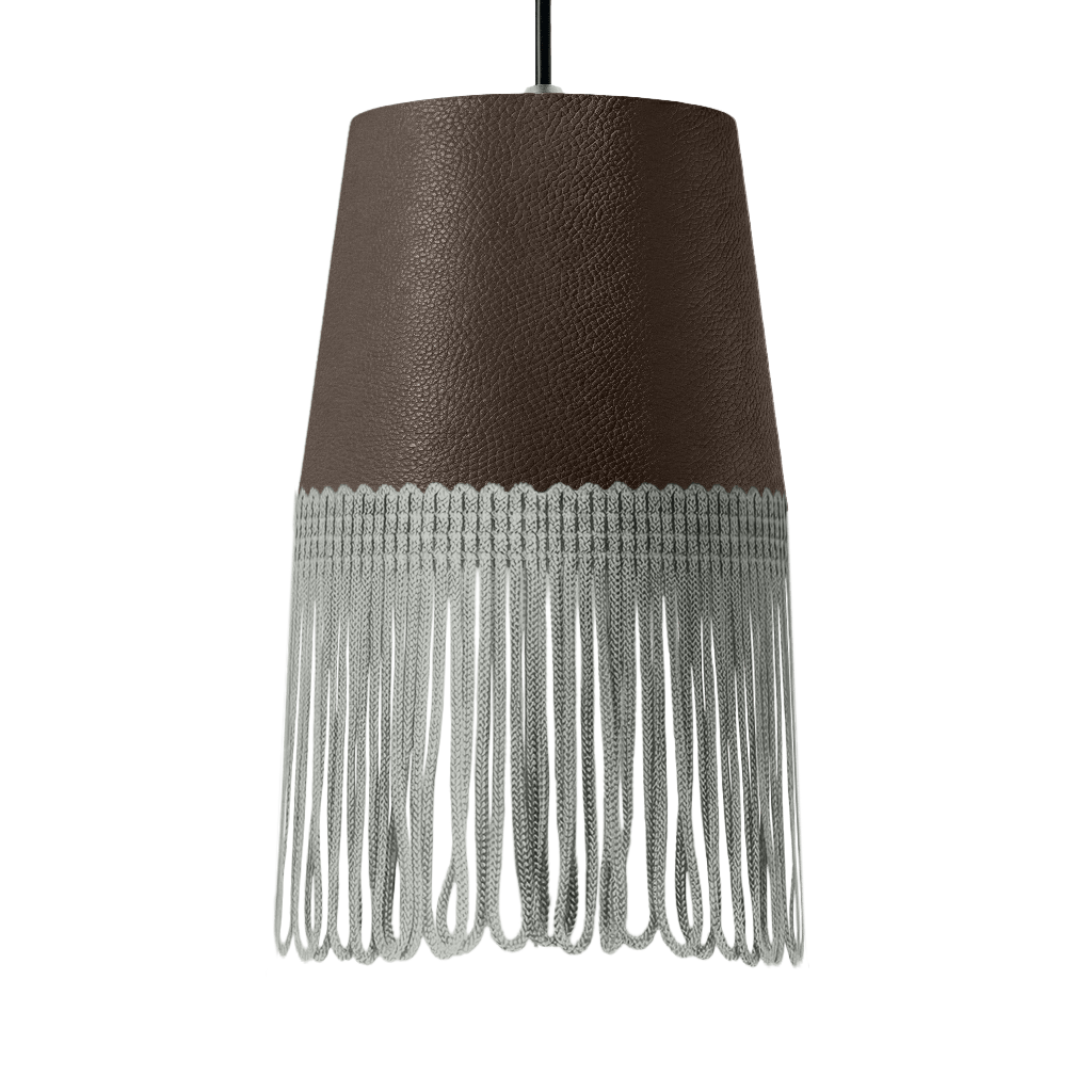 Lampe interiør nappa brun - Grå - KJoF - 5cm - 