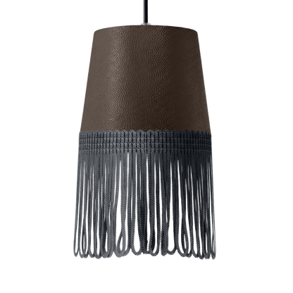 Lampe interiør nappa brun - Mørkegrå - KJoF - 5cm - 