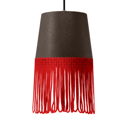 Lampe interiør nappa brun - Rød - KJoF - 5cm - 
