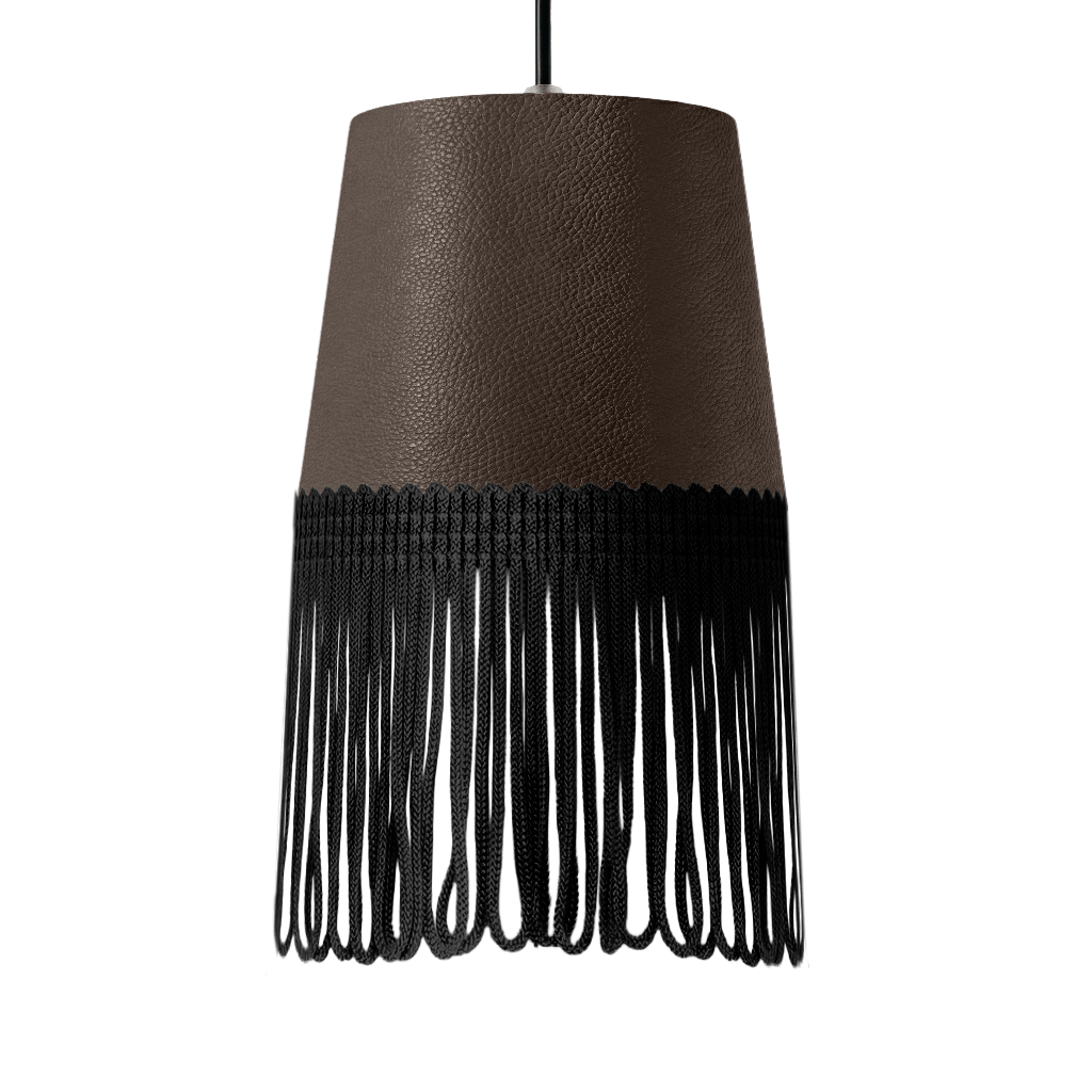 Lampe interiør nappa brun - Sort - KJoF - 5cm - 