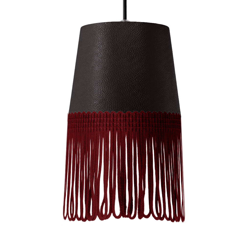 Lampe interiør nappa chokoladebrun - Bordeaux - KJoF - 5cm - 