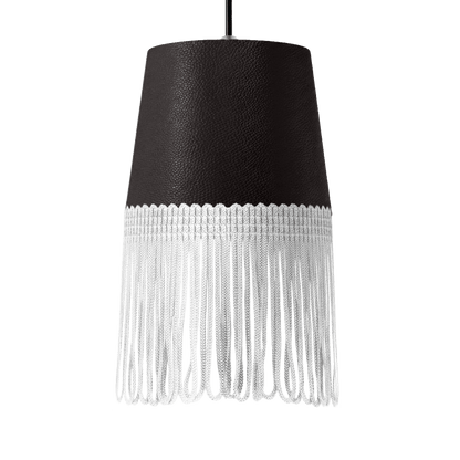 Lampe interiør nappa chokoladebrun - Hvid - KJoF - 5cm - 