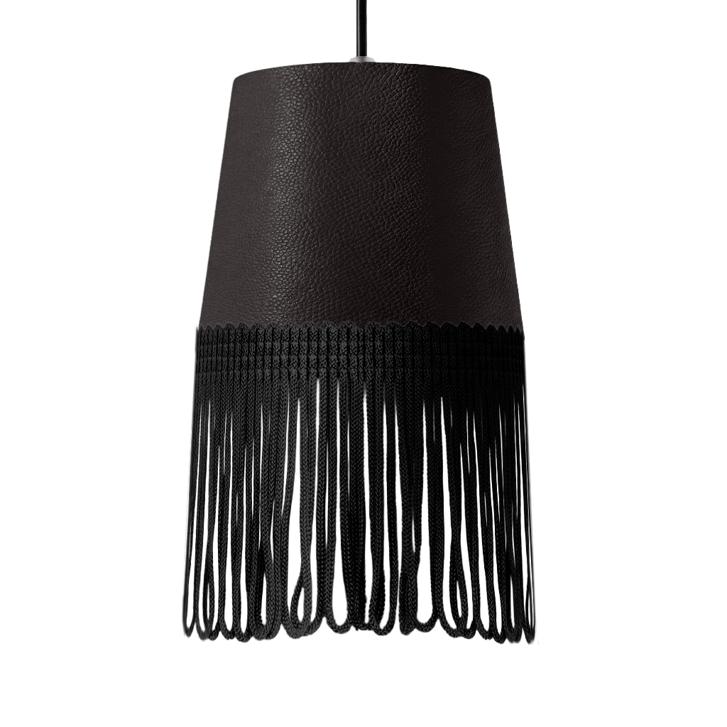 Lampe interiør nappa chokoladebrun - Sort - KJoF - 5cm - 