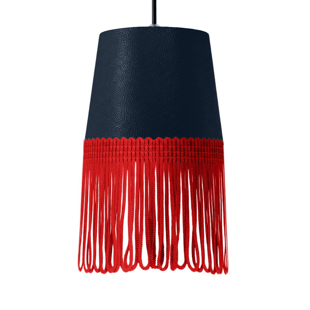 Lampe interiør nappa cobalt blå - Rød - KJoF - 5cm - 