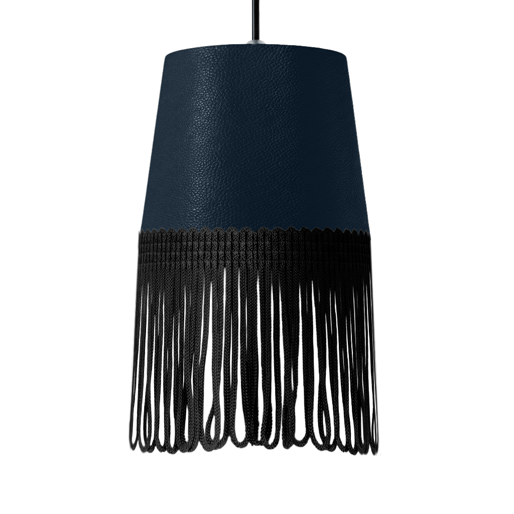 Lampe interiør nappa cobalt blå - Sort - KJoF - 5cm - 