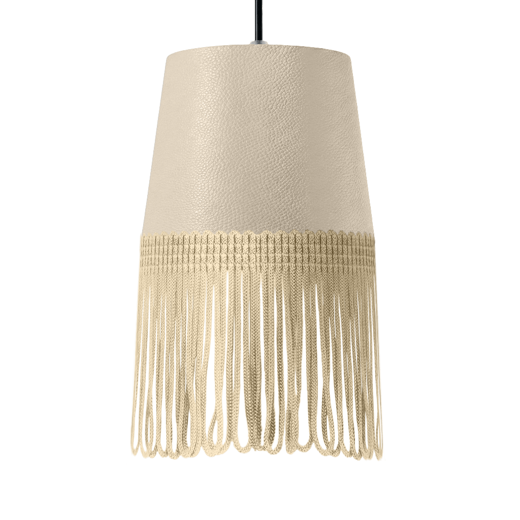Lampe interiør nappa cream - Beige - KJoF - 5cm - 