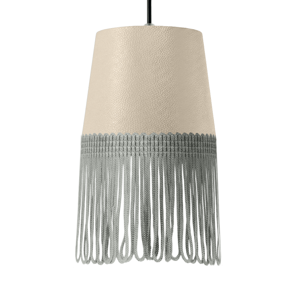 Lampe interiør nappa cream - Grå - KJoF - 5cm - 