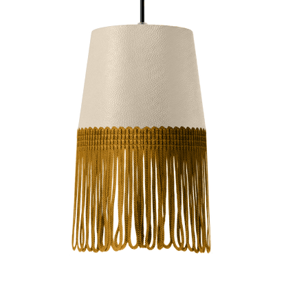 Lampe interiør nappa cream - Guld - KJoF - 5cm - 