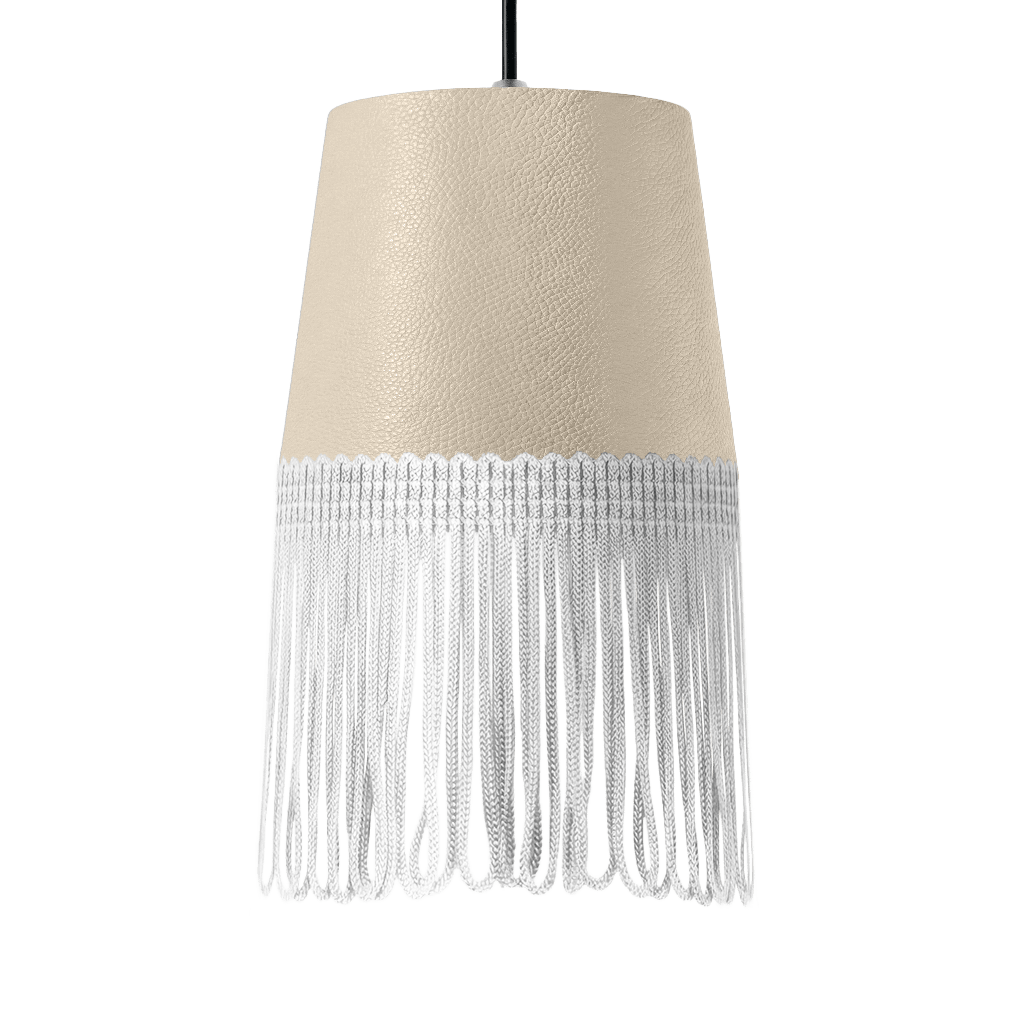 Lampe interiør nappa cream - Hvid - KJoF - 5cm - 