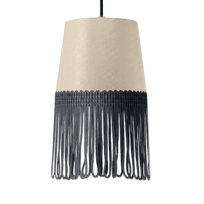 Lampe interiør nappa cream - Mørkegrå - KJoF - 5cm - 