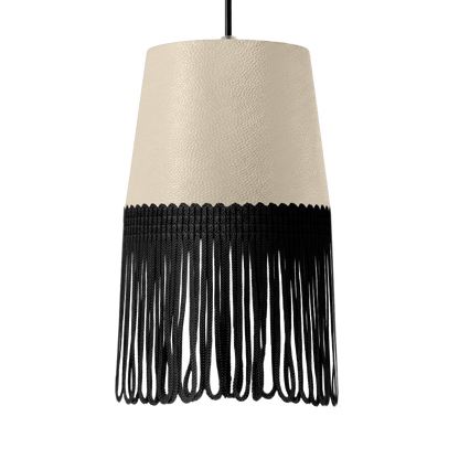Lampe interiør nappa cream - Sort - KJoF - 5cm - 