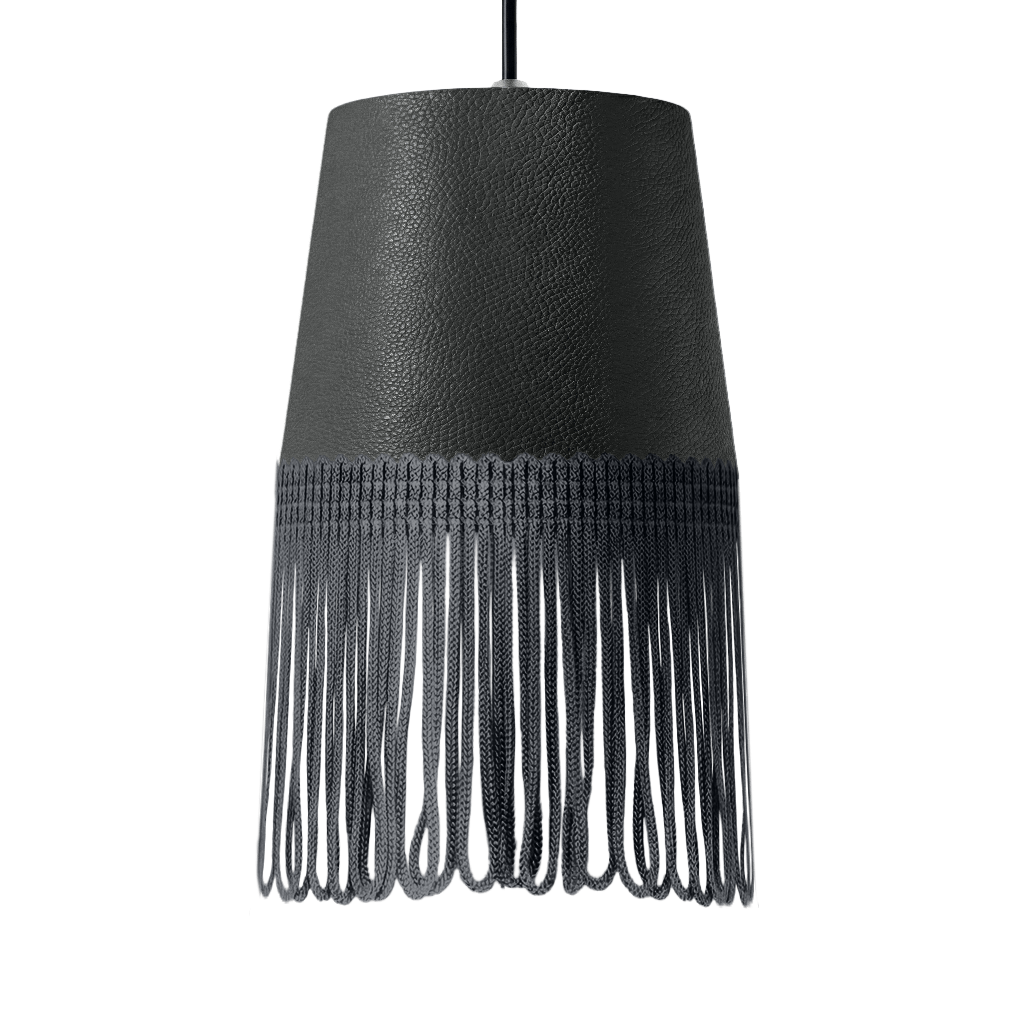 Lampe interiør nappa grå - Mørkegrå - KJoF - 5cm - 
