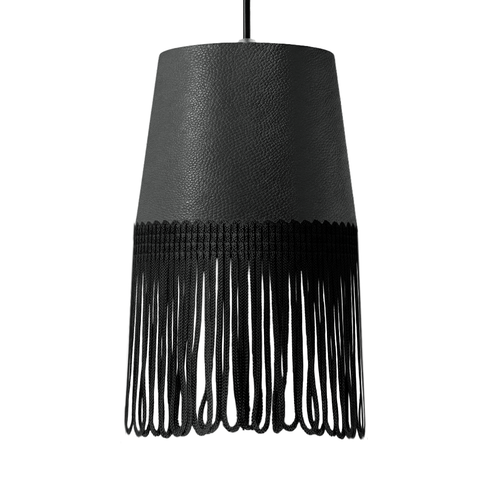 Lampe interiør nappa grå - Sort - KJoF - 5cm - 
