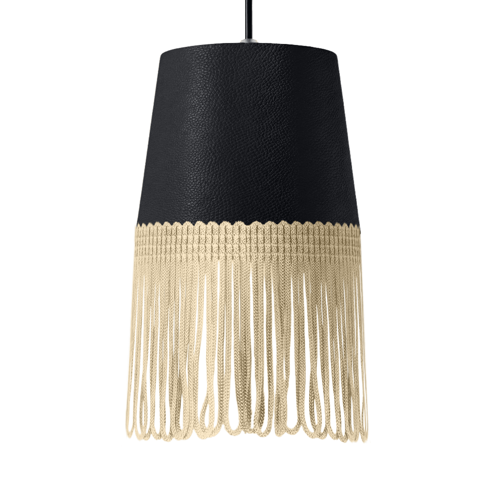 Lampe interiør nappa grafitgrå - Beige - KJoF - 5cm - 