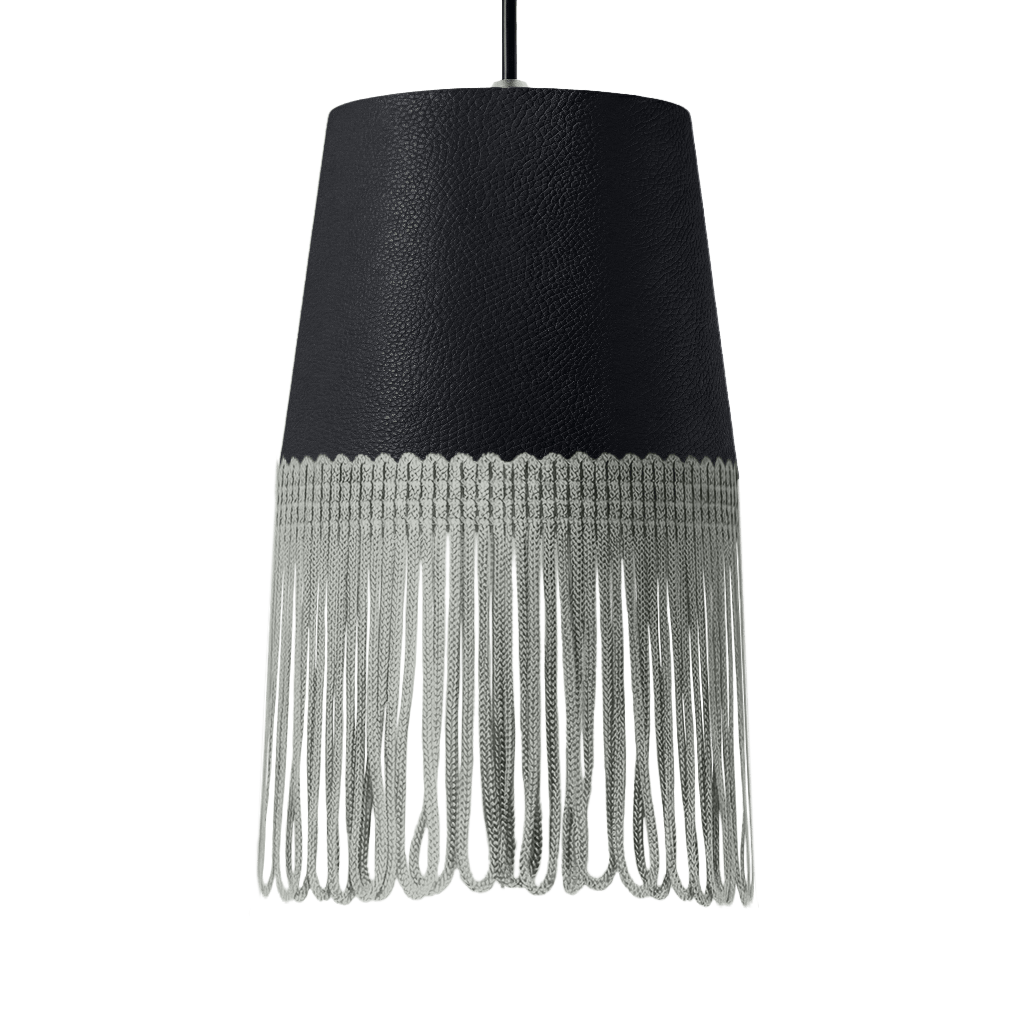 Lampe interiør nappa grafitgrå - Grå - KJoF - 5cm - 