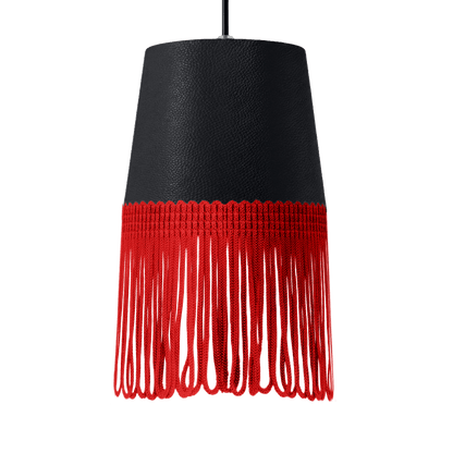 Lampe interiør nappa grafitgrå - Rød - KJoF - 5cm - 