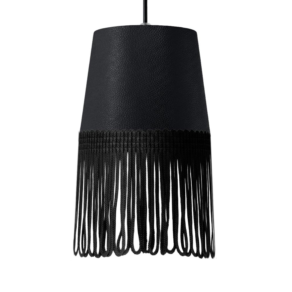 Lampe interiør nappa grafitgrå - Sort - KJoF - 5cm - 