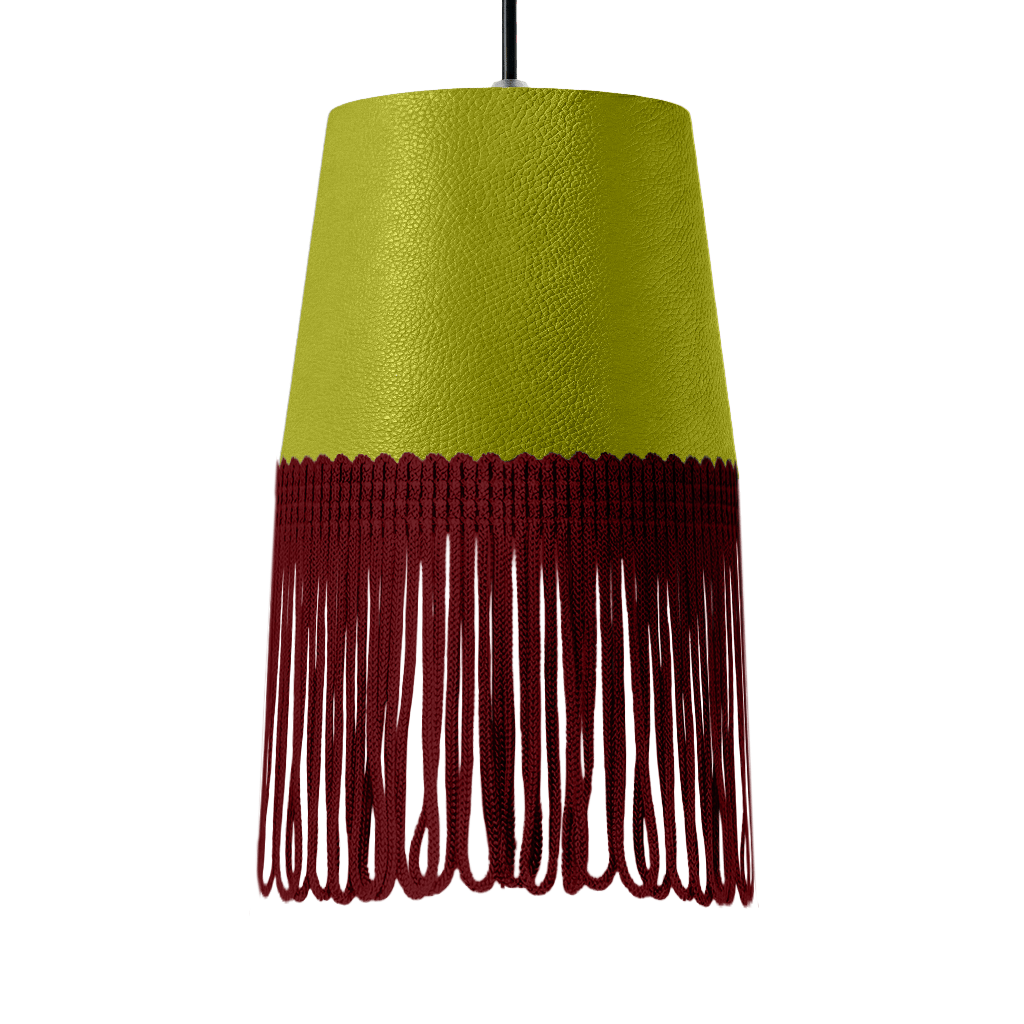 Lampe interiør nappa grøn - Bordeaux - KJoF - 5cm - 