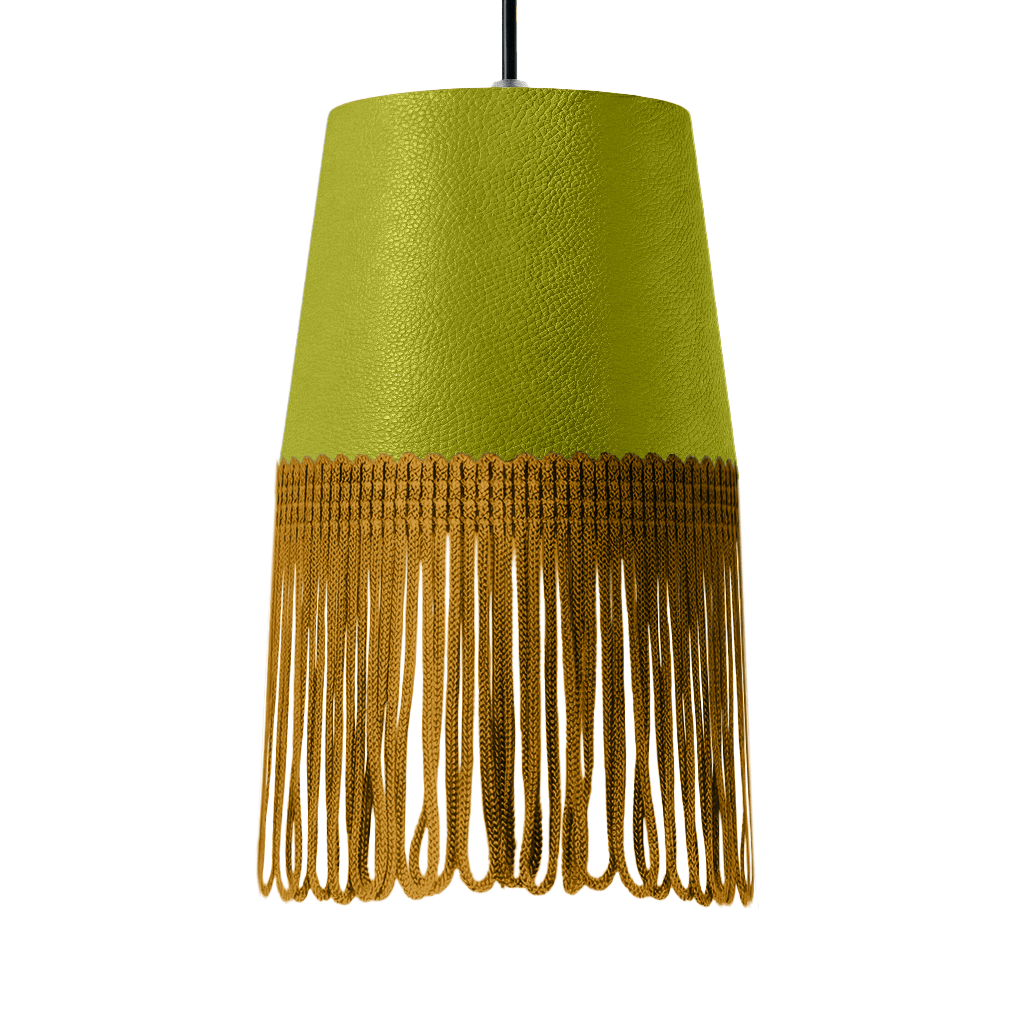 Lampe interiør nappa grøn - Guld - KJoF - 5cm - 
