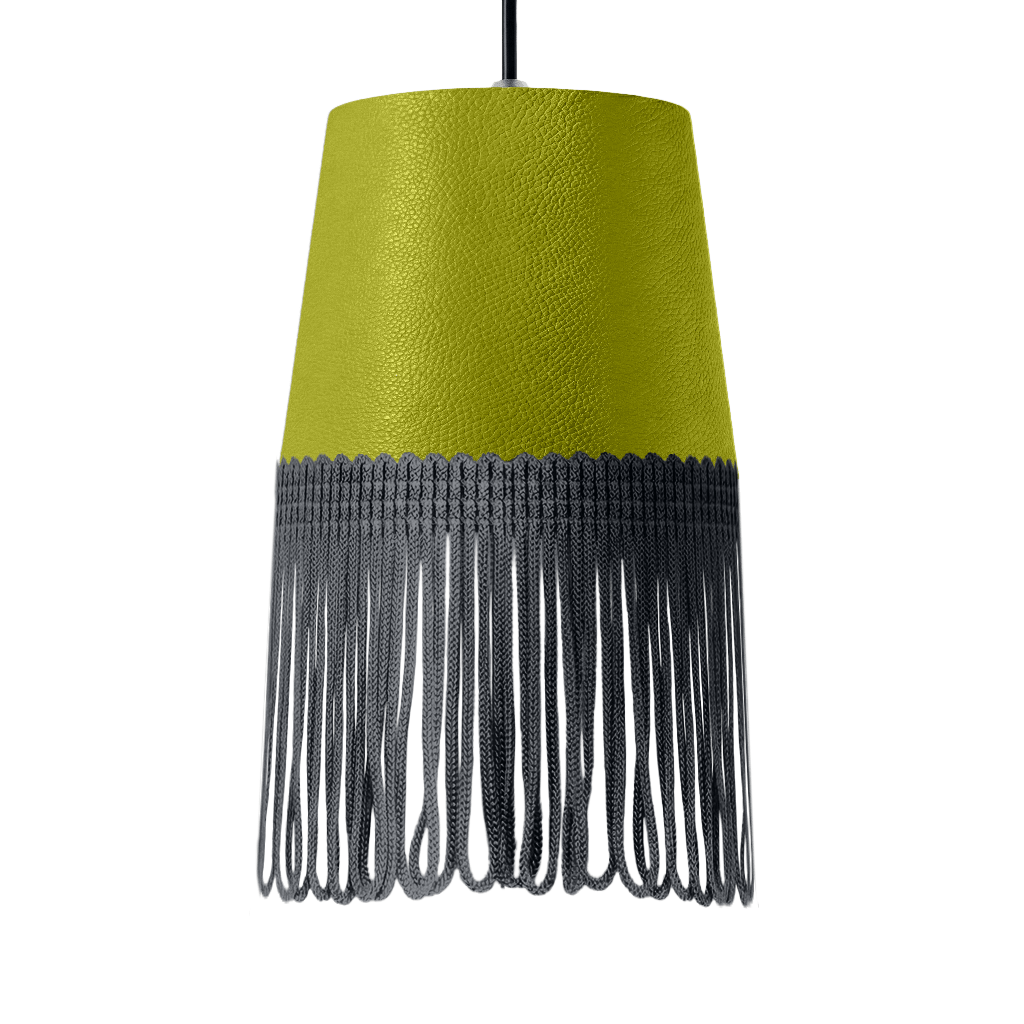 Lampe interiør nappa grøn - Mørkegrå - KJoF - 5cm - 