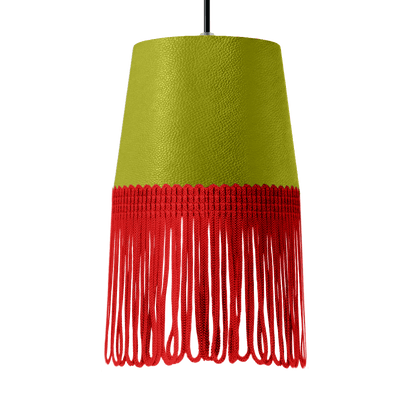 Lampe interiør nappa grøn - Rød - KJoF - 5cm - 