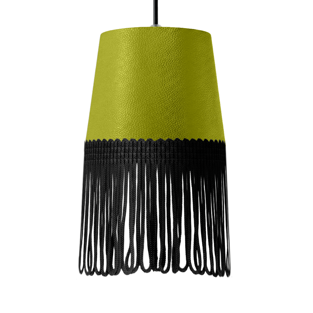 Lampe interiør nappa grøn - Sort - KJoF - 5cm - 