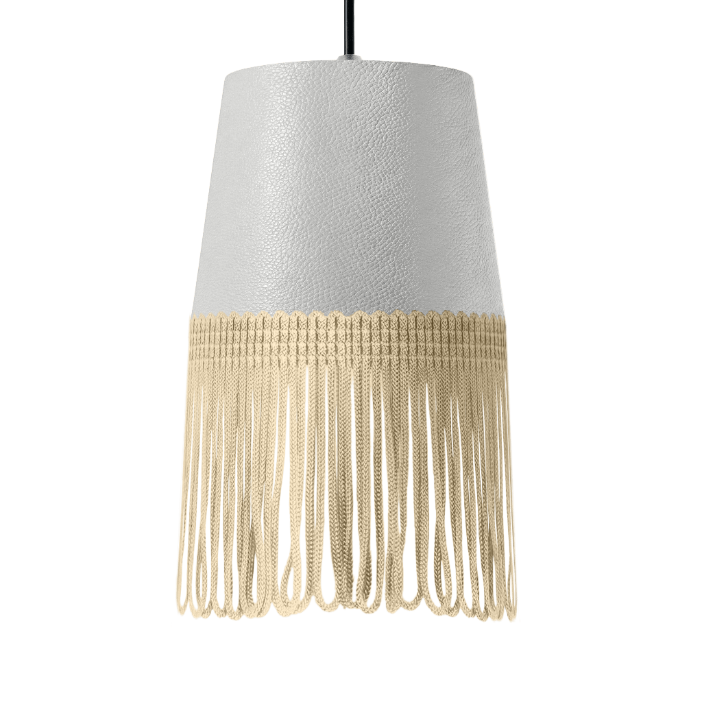 Lampe interiør nappa hvid - Beige - KJoF - 5cm - 
